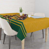 Custom Australia Rugby Tablecloth Wallabies Mascot Sporty Style - Wonder Print Shop