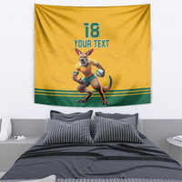 Custom Australia Rugby Tapestry Wallabies Mascot Sporty Style - Wonder Print Shop