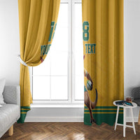 Custom Australia Rugby Window Curtain Wallabies Mascot Sporty Style - Wonder Print Shop