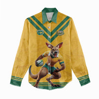Custom Australia Rugby Women Casual Shirt Wallabies Mascot Sporty Style - Wonder Print Shop