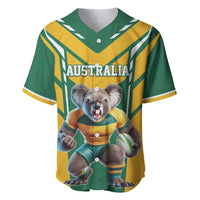 Custom Australia Rugby Baseball Jersey Koala Mascot Sporty Style - Wonder Print Shop