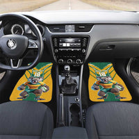 Custom Australia Rugby Car Mats Koala Mascot Sporty Style - Wonder Print Shop