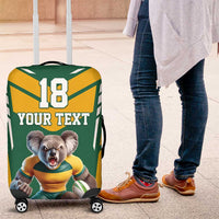 Custom Australia Rugby Luggage Cover Koala Mascot Sporty Style - Wonder Print Shop