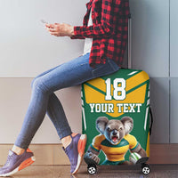 Custom Australia Rugby Luggage Cover Koala Mascot Sporty Style - Wonder Print Shop