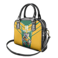 Custom Australia Rugby Shoulder Handbag Koala Mascot Sporty Style - Wonder Print Shop