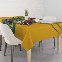 Custom Australia Rugby Tablecloth Koala Mascot Sporty Style - Wonder Print Shop