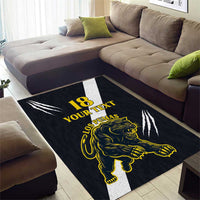 Custom Argentina Rugby Area Rug Pumas Mascot - Wonder Print Shop