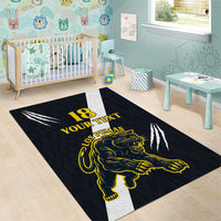 Custom Argentina Rugby Area Rug Pumas Mascot - Wonder Print Shop