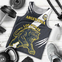 Custom Argentina Rugby Men Tank Top Pumas Mascot - Wonder Print Shop