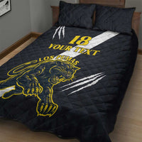 Custom Argentina Rugby Quilt Bed Set Pumas Mascot - Wonder Print Shop