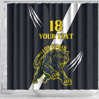 Custom Argentina Rugby Shower Curtain Pumas Mascot - Wonder Print Shop