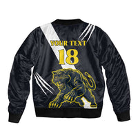 Custom Argentina Rugby Sleeve Zip Bomber Jacket Pumas Mascot - Wonder Print Shop