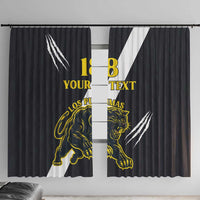 Custom Argentina Rugby Window Curtain Pumas Mascot - Wonder Print Shop