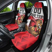 Custom Canada Football Car Seat Cover Beavers Mascot - Wonder Print Shop