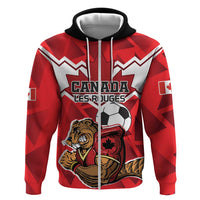 Custom Canada Football Hoodie Beavers Mascot - Wonder Print Shop