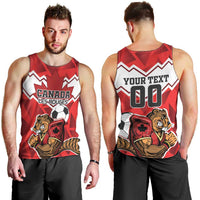 Custom Canada Football Men Tank Top Beavers Mascot - Wonder Print Shop