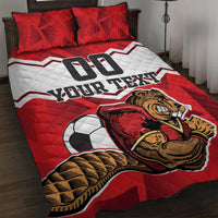 Custom Canada Football Quilt Bed Set Beavers Mascot - Wonder Print Shop
