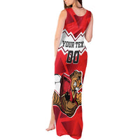 Custom Canada Football Tank Maxi Dress Beavers Mascot - Wonder Print Shop