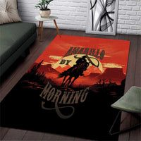 Rodeo Cowboy Area Rug Amarillo By Morning - Wonder Print Shop