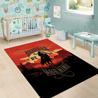 Rodeo Cowboy Area Rug Amarillo By Morning - Wonder Print Shop