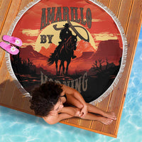Rodeo Cowboy Beach Blanket Amarillo By Morning - Wonder Print Shop