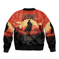 Rodeo Cowboy Bomber Jacket Amarillo By Morning - Wonder Print Shop