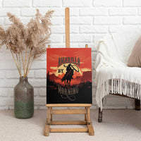 Rodeo Cowboy Canvas Wall Art Amarillo By Morning - Wonder Print Shop