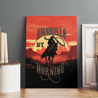 Rodeo Cowboy Canvas Wall Art Amarillo By Morning - Wonder Print Shop