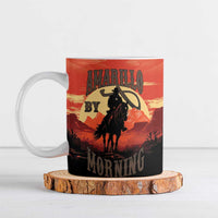 Rodeo Cowboy Ceramic Mug Amarillo By Morning - Wonder Print Shop