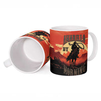 Rodeo Cowboy Ceramic Mug Amarillo By Morning - Wonder Print Shop