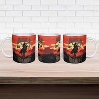 Rodeo Cowboy Ceramic Mug Amarillo By Morning - Wonder Print Shop
