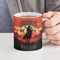 Rodeo Cowboy Ceramic Mug Amarillo By Morning - Wonder Print Shop