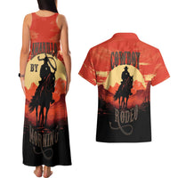 Rodeo Cowboy Couples Matching Tank Maxi Dress and Hawaiian Shirt Amarillo By Morning - Wonder Print Shop