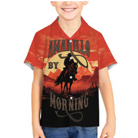 Rodeo Cowboy Family Matching Mermaid Dress and Hawaiian Shirt Amarillo By Morning - Wonder Print Shop