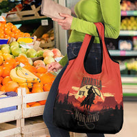 Rodeo Cowboy Grocery Bag Amarillo By Morning - Wonder Print Shop