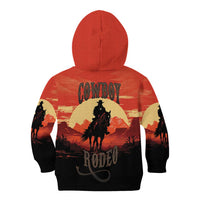 Rodeo Cowboy Kid Hoodie Amarillo By Morning - Wonder Print Shop