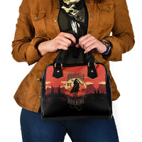 Rodeo Cowboy Shoulder Handbag Amarillo By Morning - Wonder Print Shop