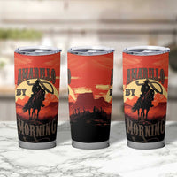 Rodeo Cowboy Tumbler Cup Amarillo By Morning - Wonder Print Shop