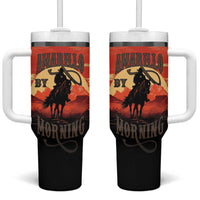 Rodeo Cowboy Tumbler With Handle Amarillo By Morning - Wonder Print Shop