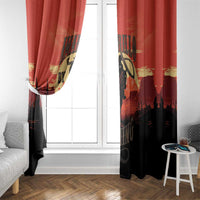 Rodeo Cowboy Window Curtain Amarillo By Morning - Wonder Print Shop