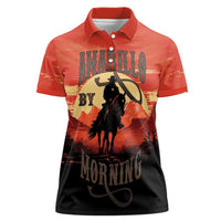 Rodeo Cowboy Women Polo Shirt Amarillo By Morning - Wonder Print Shop