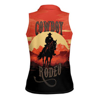 Rodeo Cowboy Women Sleeveless Polo Shirt Amarillo By Morning - Wonder Print Shop