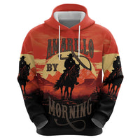 Rodeo Cowboy Zip Hoodie Amarillo By Morning - Wonder Print Shop