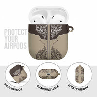 Vintage Western Cowboy AirPods Case Brown Version - Wonder Print Shop