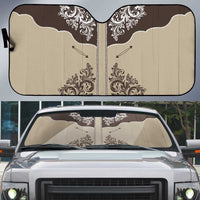 Vintage Western Cowboy Auto Sun Shade Brown Version - Wonder Print Shop