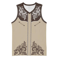 Vintage Western Cowboy Basketball Jersey Brown Version - Wonder Print Shop