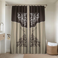 Vintage Western Cowboy Bathroom Set Brown Version - Wonder Print Shop