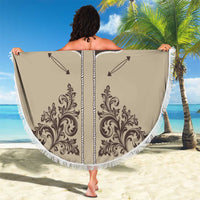 Vintage Western Cowboy Beach Blanket Brown Version - Wonder Print Shop