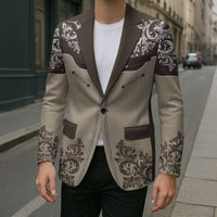 Vintage Western Cowboy Blazer Brown Version - Wonder Print Shop