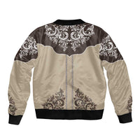 Vintage Western Cowboy Bomber Jacket Brown Version - Wonder Print Shop